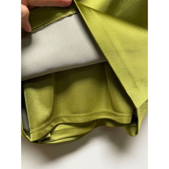 NWT DAVID MEISTER Green Halter Cocktail Dress, Sz 4 - Picture 6 of 13